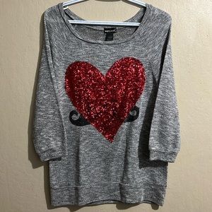 Heart Mustache Wet Seal